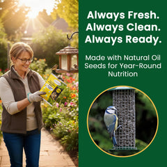 Happy Wings close-up kernels highlighting black oil sunflower benefits and freshness