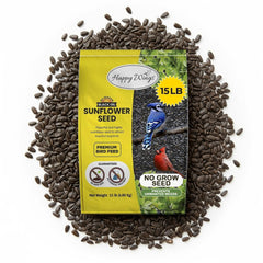 Happy Wings front-of-bag showing 15 lb packaging and clear benefits