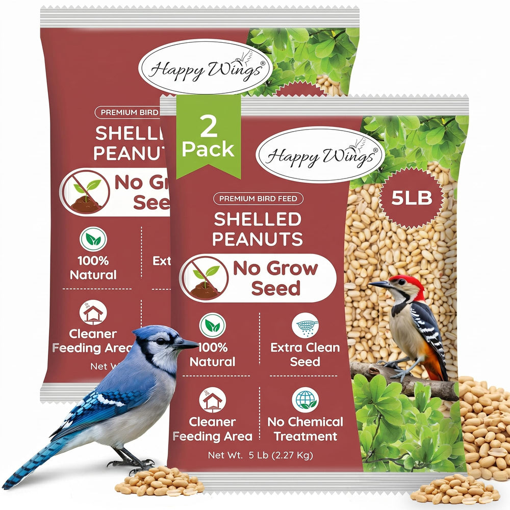 Happy Wings front packaging showing 10lb two-pack, convenient storage