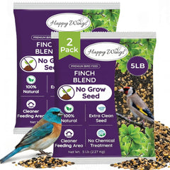Happy Wings front packaging showing two 5lb bags and product labeling benefits