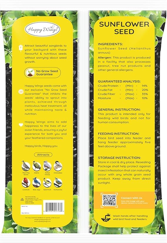 Happy Wings label close-up showing USDA and BRC-GS processing claims and trust