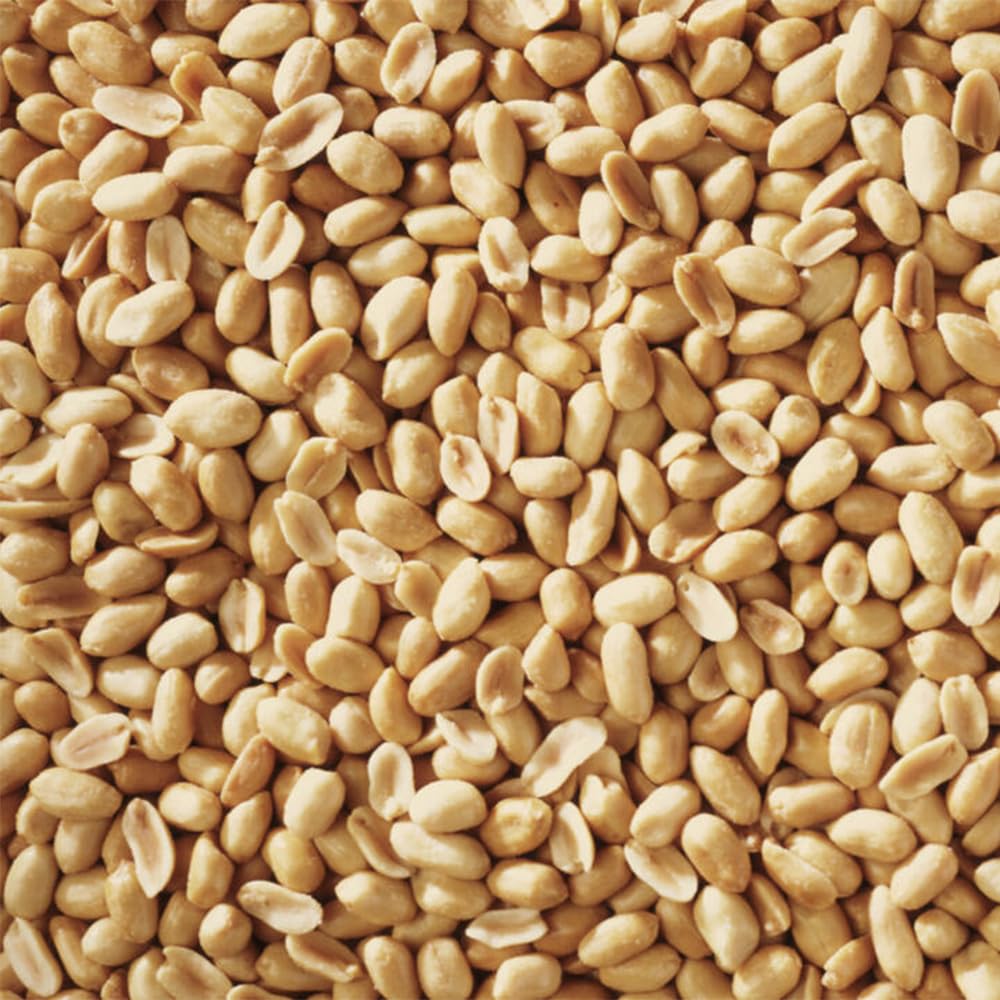 Happy Wings peanuts next to scale for accurate weight verification