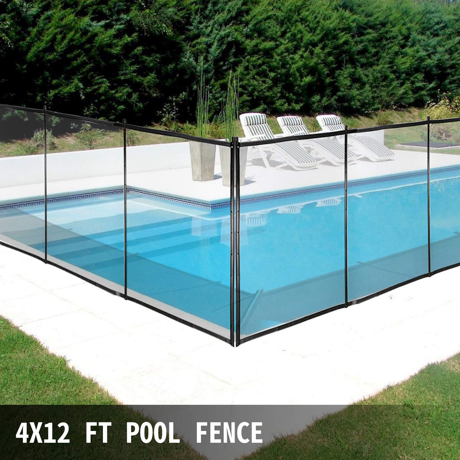 Happybuy fence folded for storage showing compact, easy-to-store design