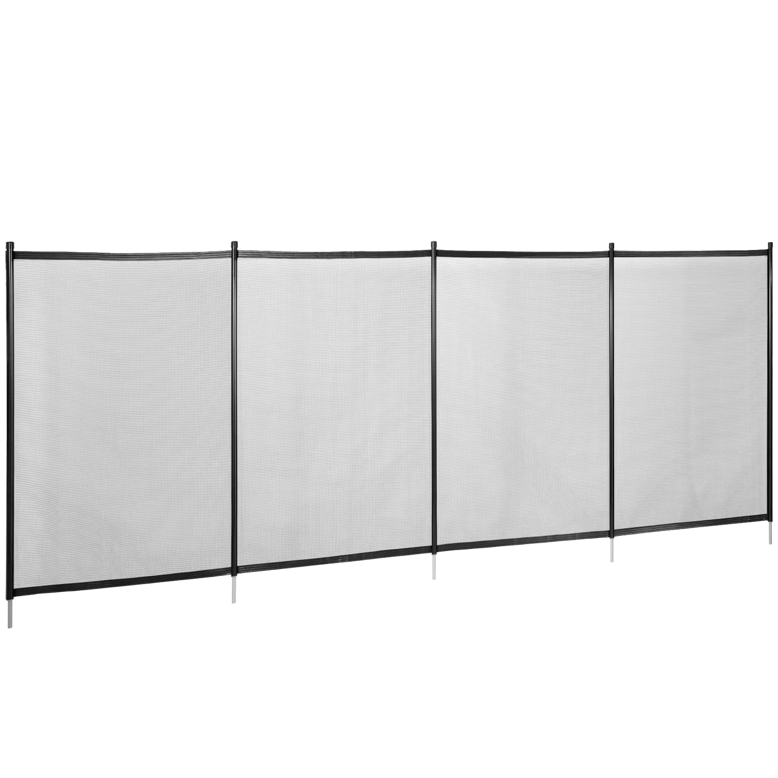 Happybuy ground-mounted aluminum foot tube showing stable anchoring benefit