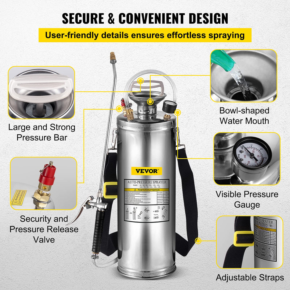 Happybuy wide bowl inlet and ergonomic handle for easy filling and quick pumping