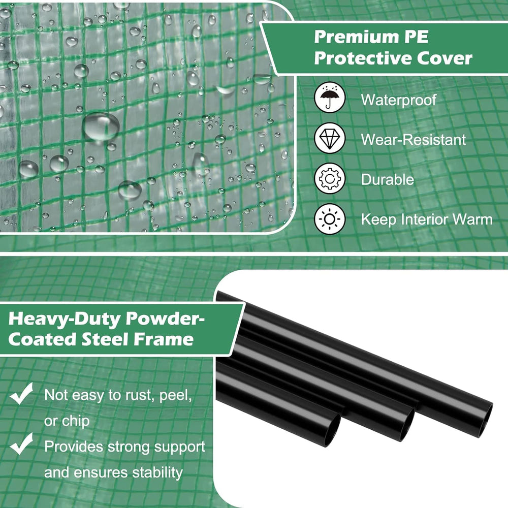 HAPPYGRILL ground stakes and wind ropes displayed for enhanced stability