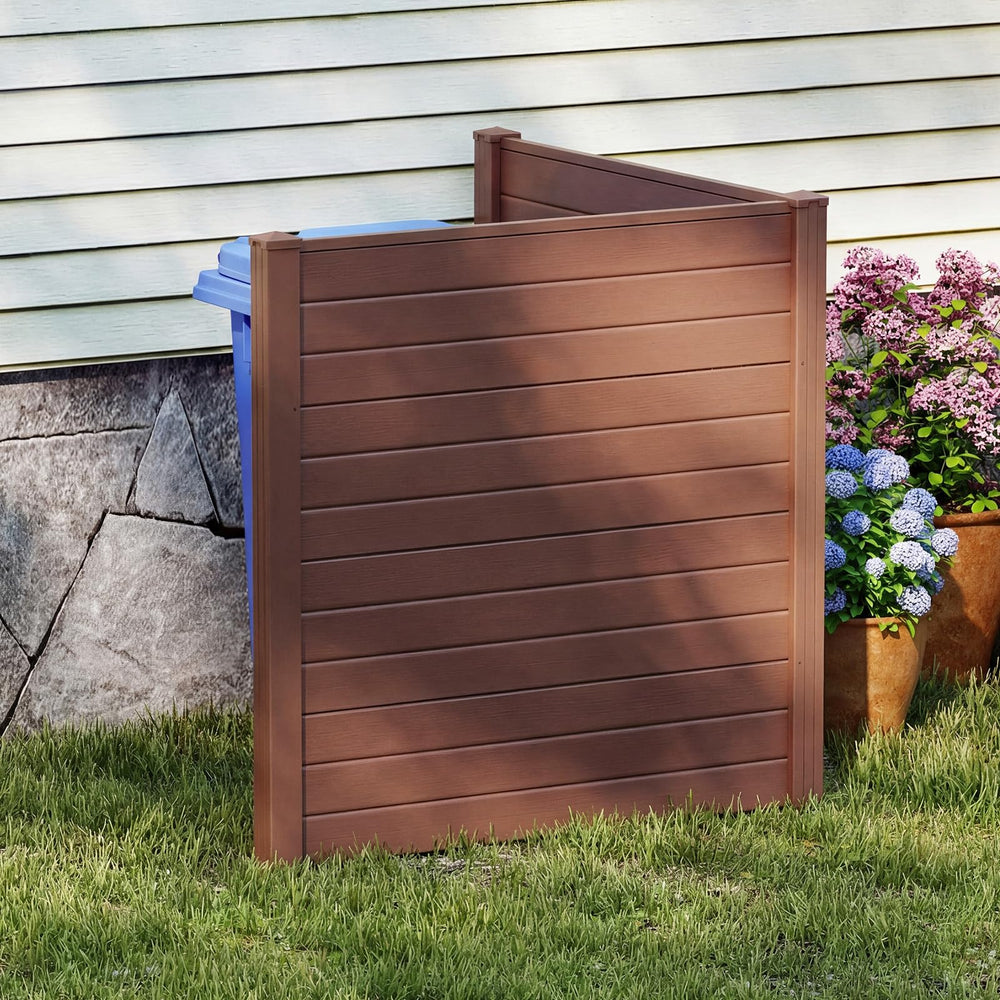 HAPPYGRILL lifestyle backyard setting creating a tidy, stylish outdoor retreat