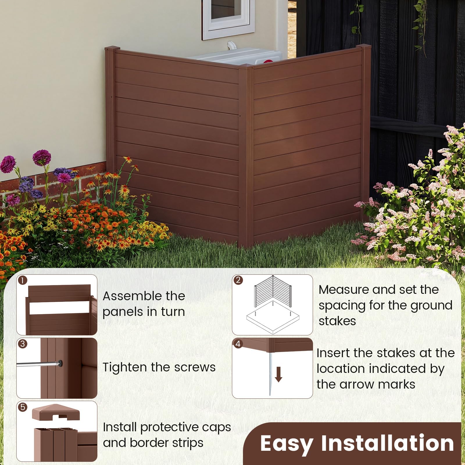 HAPPYGRILL right-angle configuration showing versatile corner placement benefit