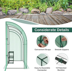 HAPPYGRILL zipper doors open for easy access and ventilation control