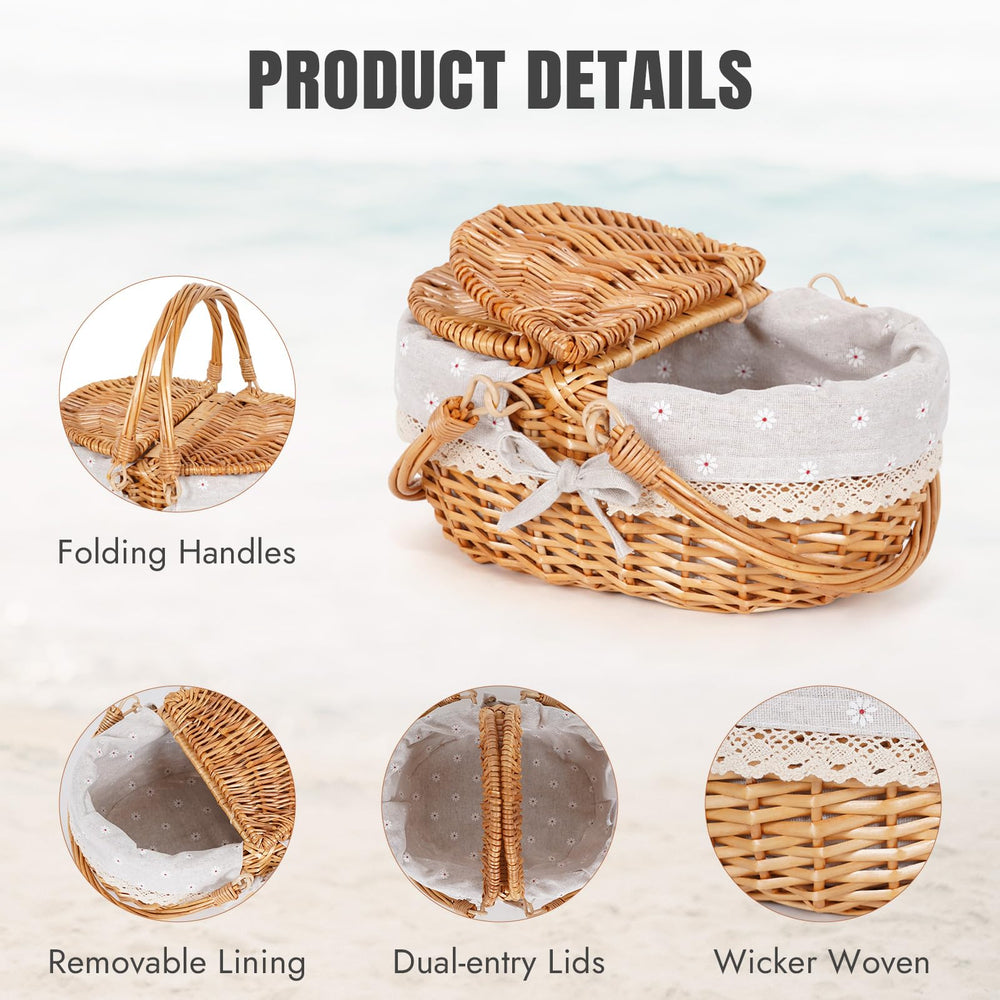 HappyPicnic child carrying basket outdoors illustrating lightweight ease and safe grip
