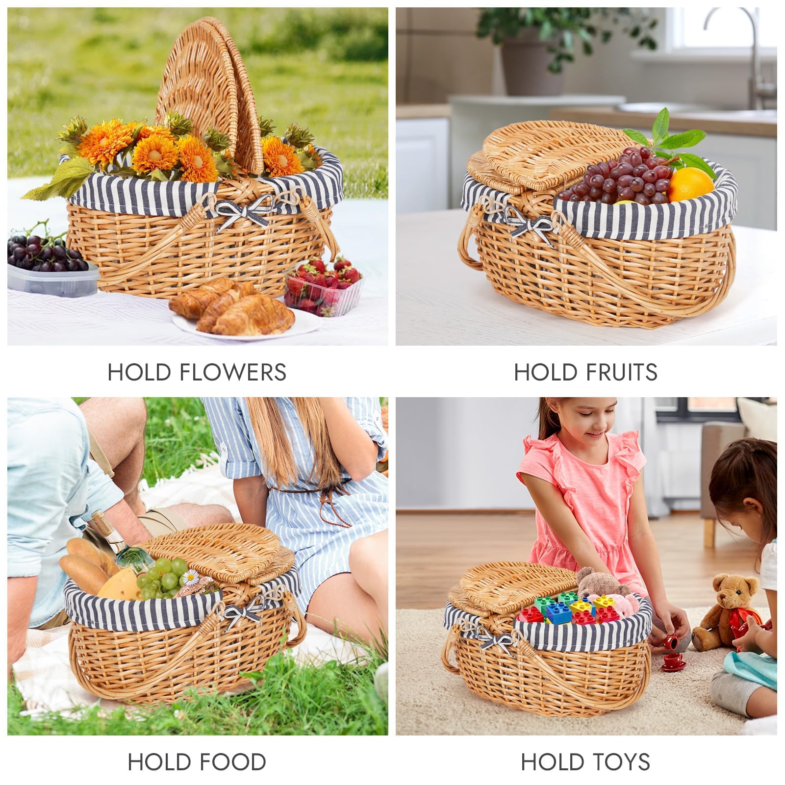 HappyPicnic basket in a park picnic setup illustrating convenience and photogenic styling