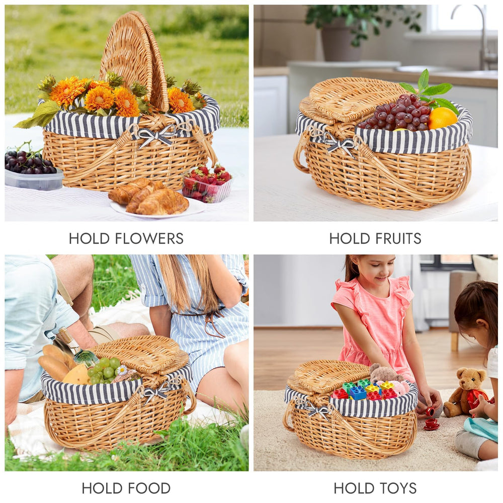 HappyPicnic basket in a park picnic setup illustrating convenience and photogenic styling