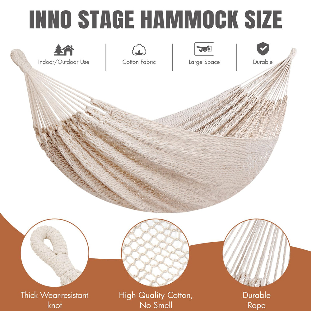 HappyPicnic hammock in use with two people relaxing outdoors, illustrating roomy two-person comfort