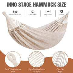 HappyPicnic hammock in use with two people relaxing outdoors, illustrating roomy two-person comfort