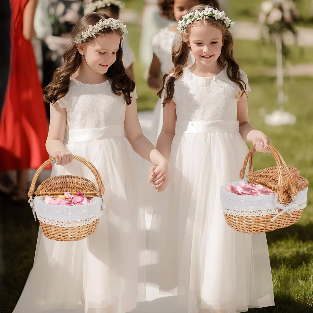 HappyPicnic styled as flower girl basket showing event use and elegant appearance