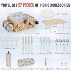 HappyPicnic close-up of wicker weave highlighting durable craftsmanship