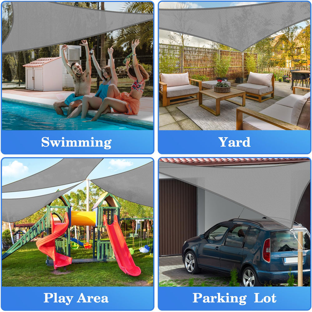 HappyTrends folded sail with included ropes for compact transport and quick setup