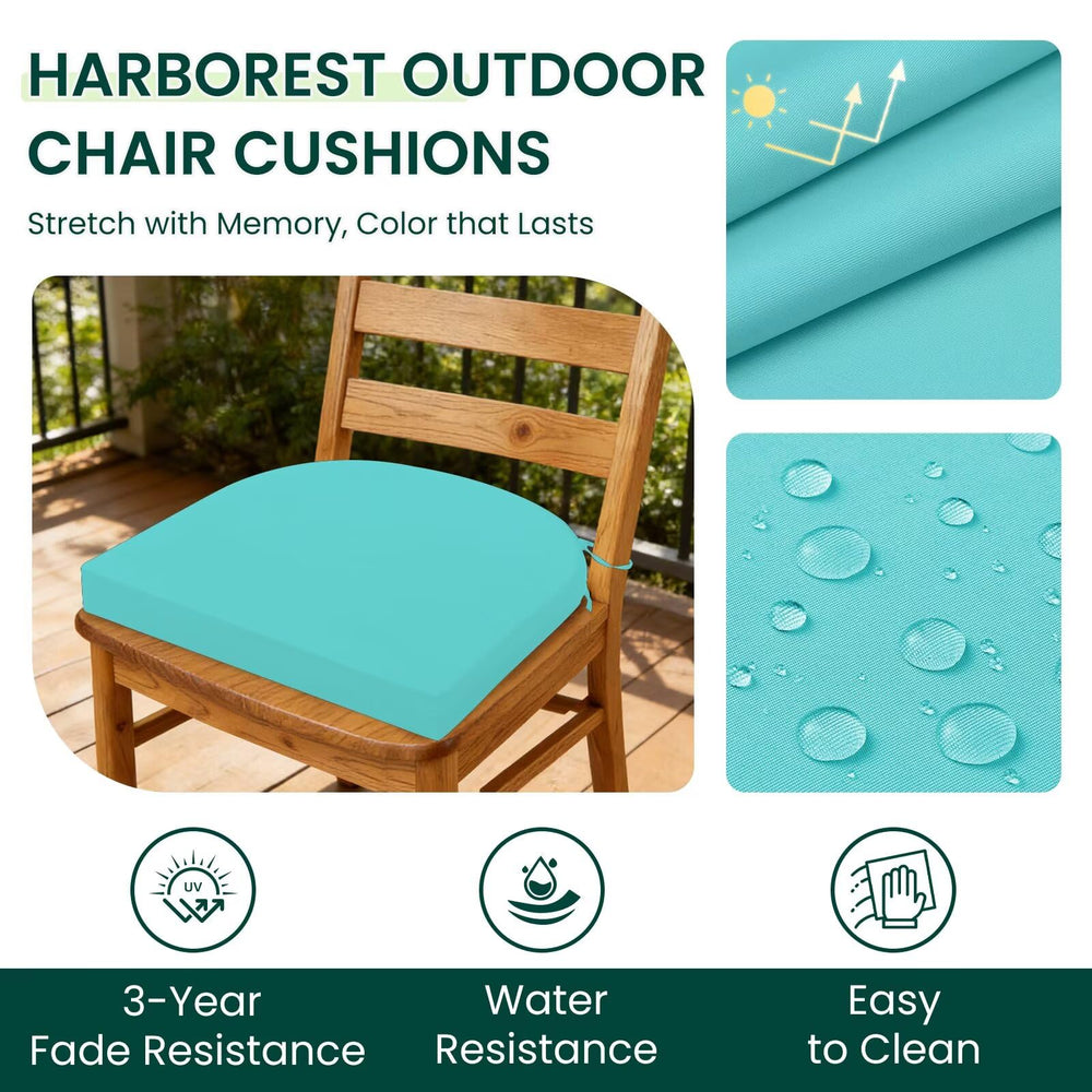 HARBOREST close-up polyester fabric texture showing water-resistant finish benefit