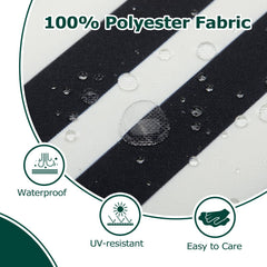 HARBOREST close-up of polyester fabric texture highlighting water-resistant benefit