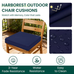 HARBOREST close-up of polyester fabric texture showing water resistance benefit