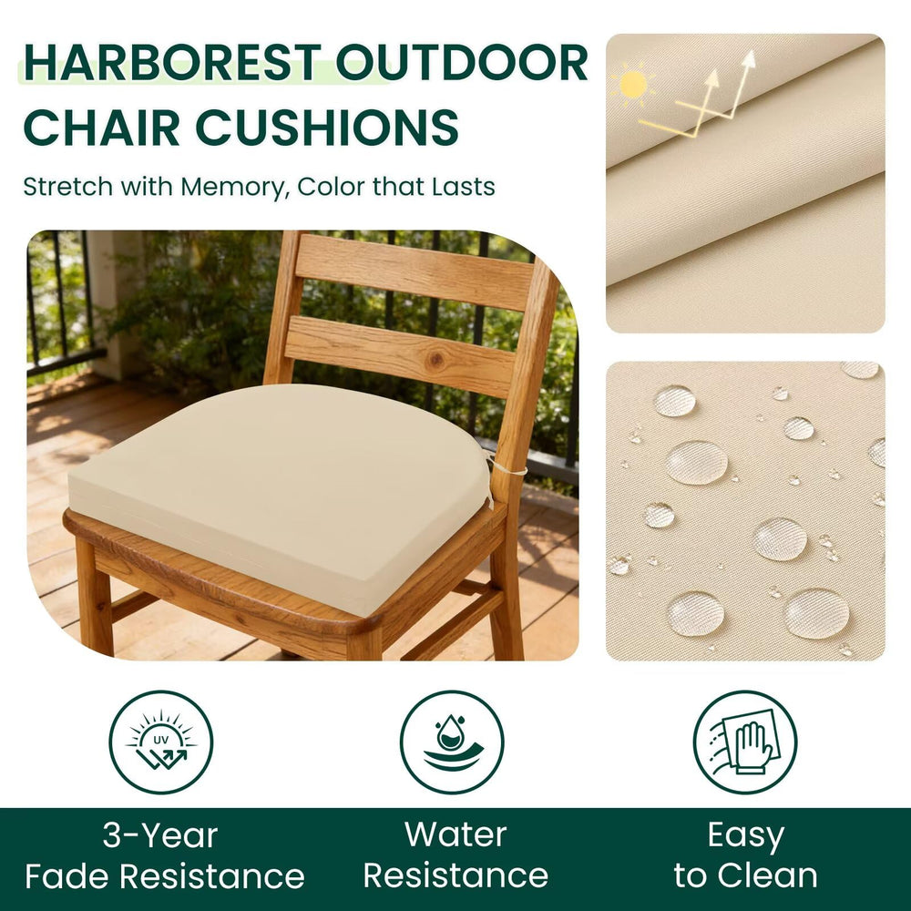 HARBOREST close-up of polyester fabric texture, highlights water-resistant and fade-resistant finish
