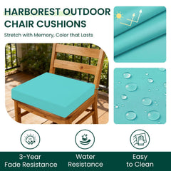 HARBOREST close-up of polyester cover texture showing water-resistant fabric benefit