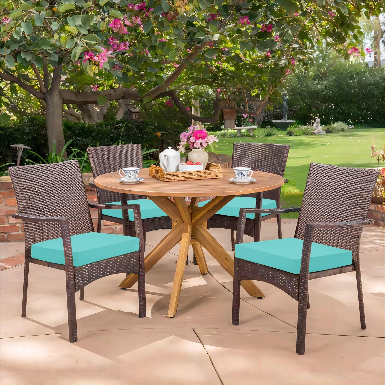 HARBOREST cushions arranged in backyard setting showing style and outdoor refresh