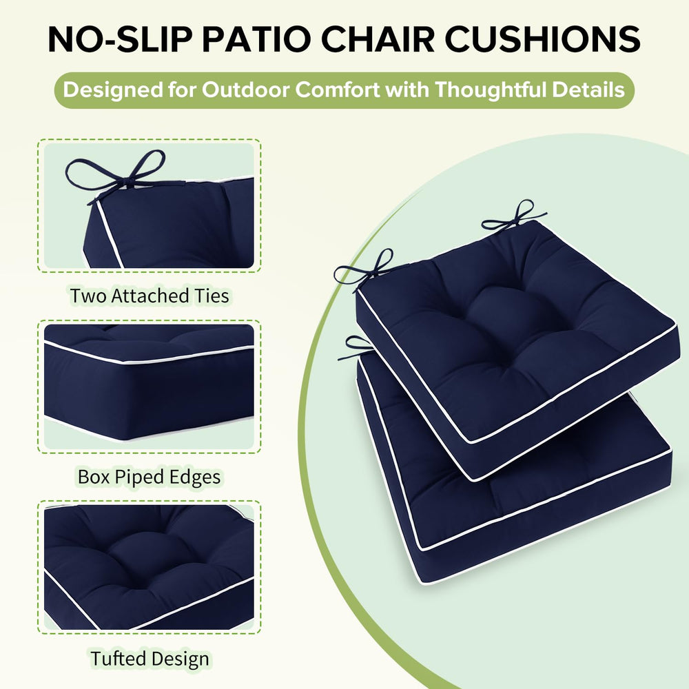 HARBOREST pair arranged on a patio table set creating coordinated seating appeal