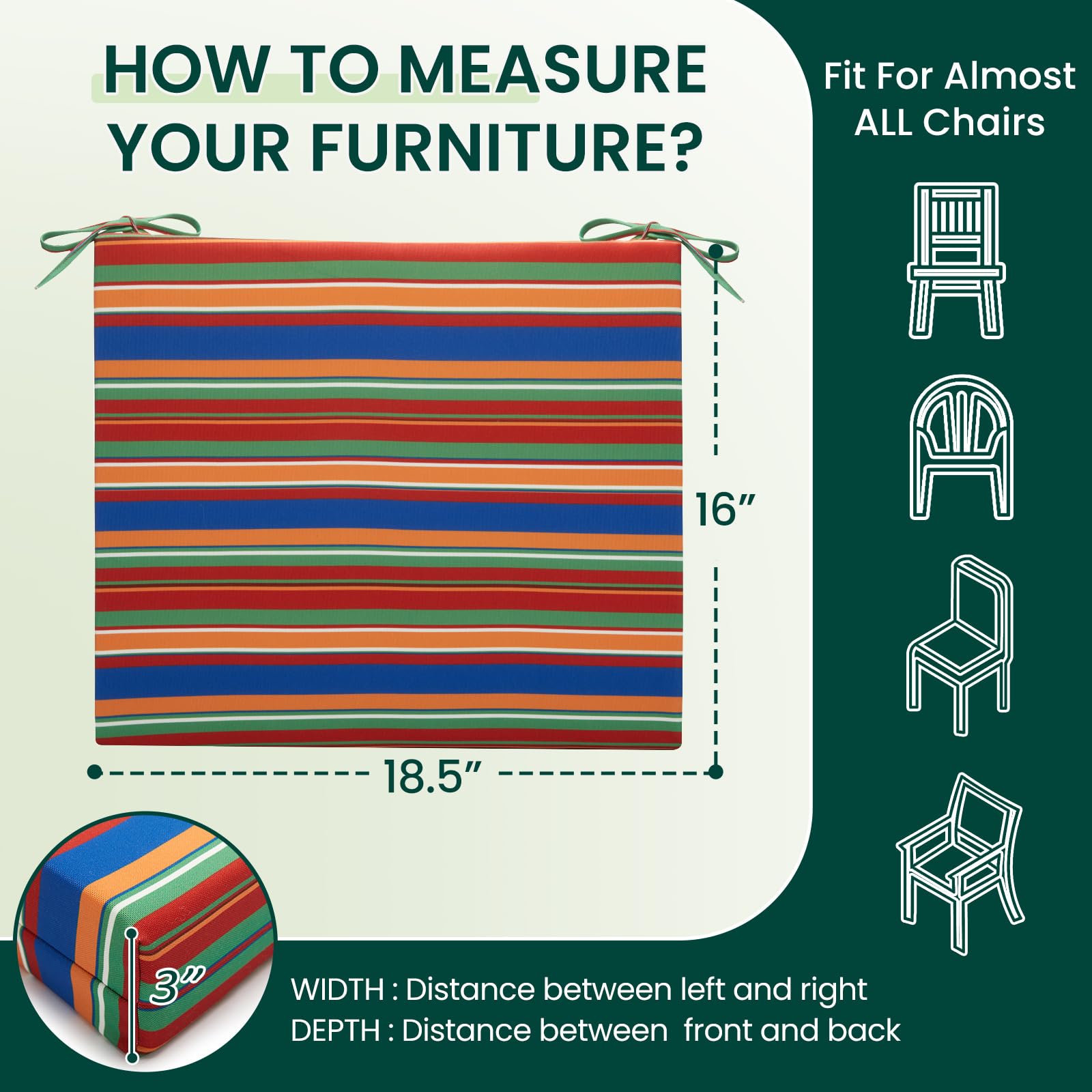 HARBOREST cushions in a patio setting, brightens outdoor space and seating
