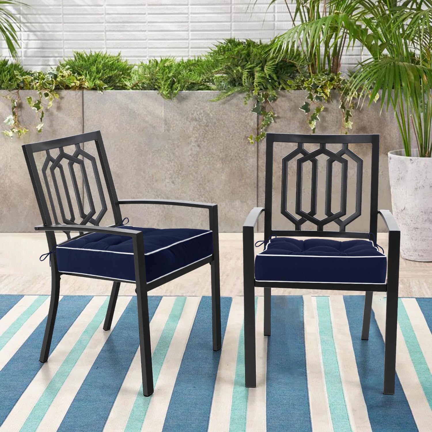 HARBOREST cushion beside a chair showing scale and fit for typical seats
