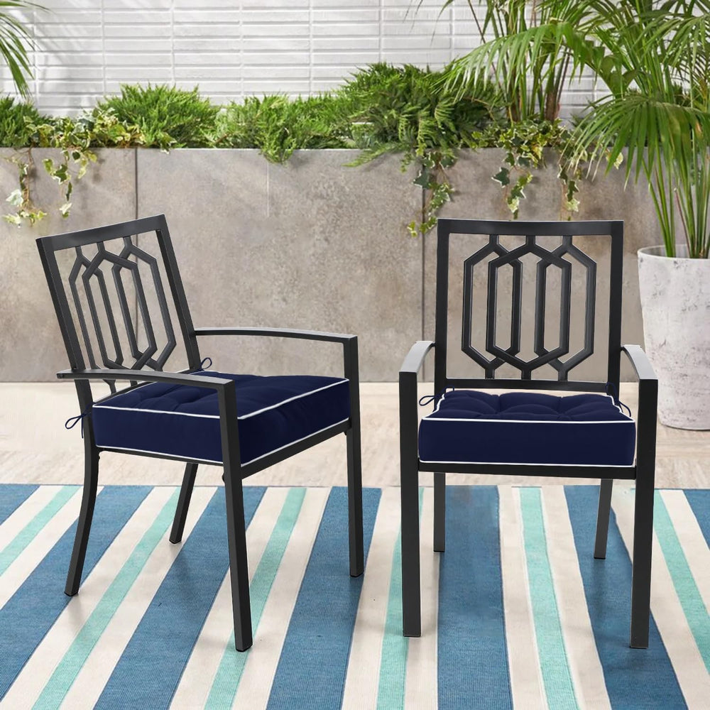 HARBOREST cushion beside a chair showing scale and fit for typical seats