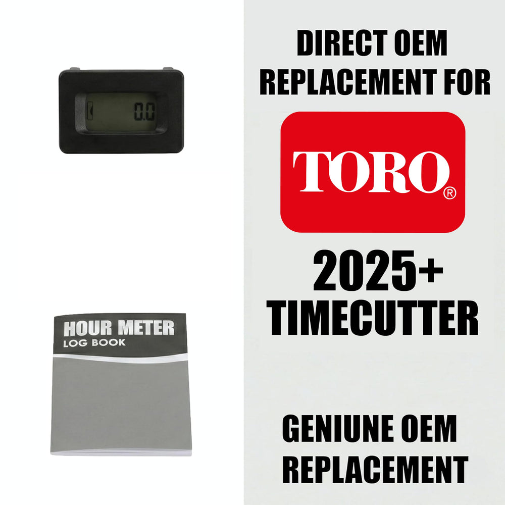 Hardline Products close-up of LCD display for clear readable hours and service planning