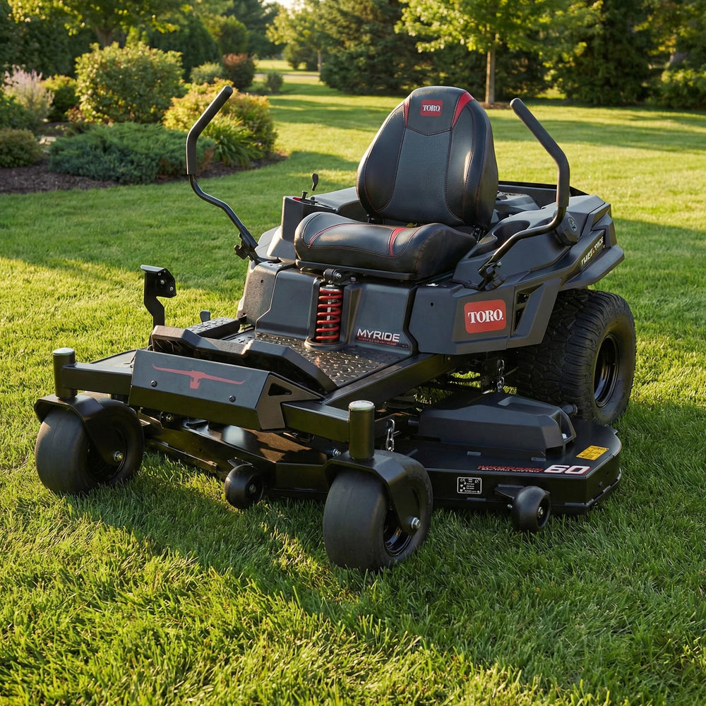 Hardline Products dashboard in mower showing meter in use for accurate runtime tracking