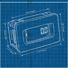 Hardline Products meter snapped into Toro dash illustrating factory-fit convenience