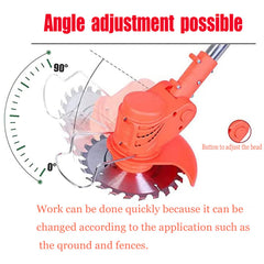 harmkrola head angle adjustment at 90 degrees demonstrating versatile trimming positions