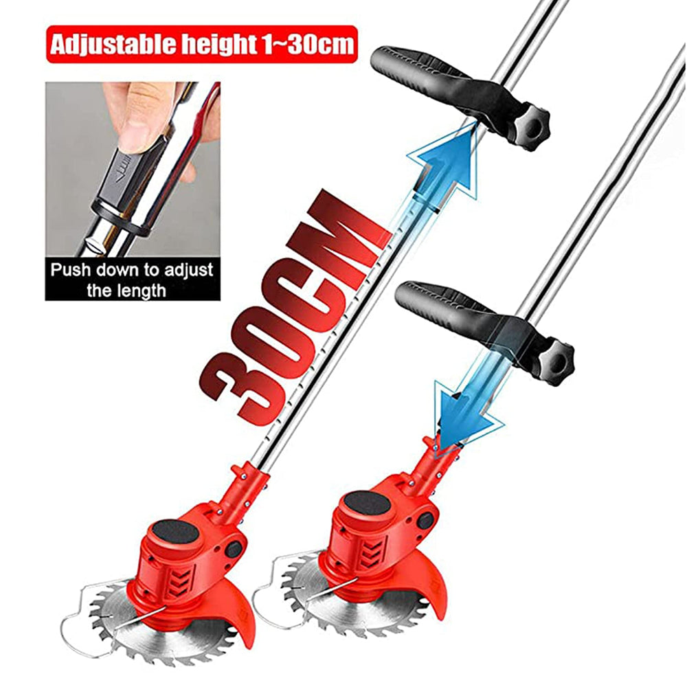 harmkrola trimmer in use cutting lawn edges illustrating efficient yard cleanup