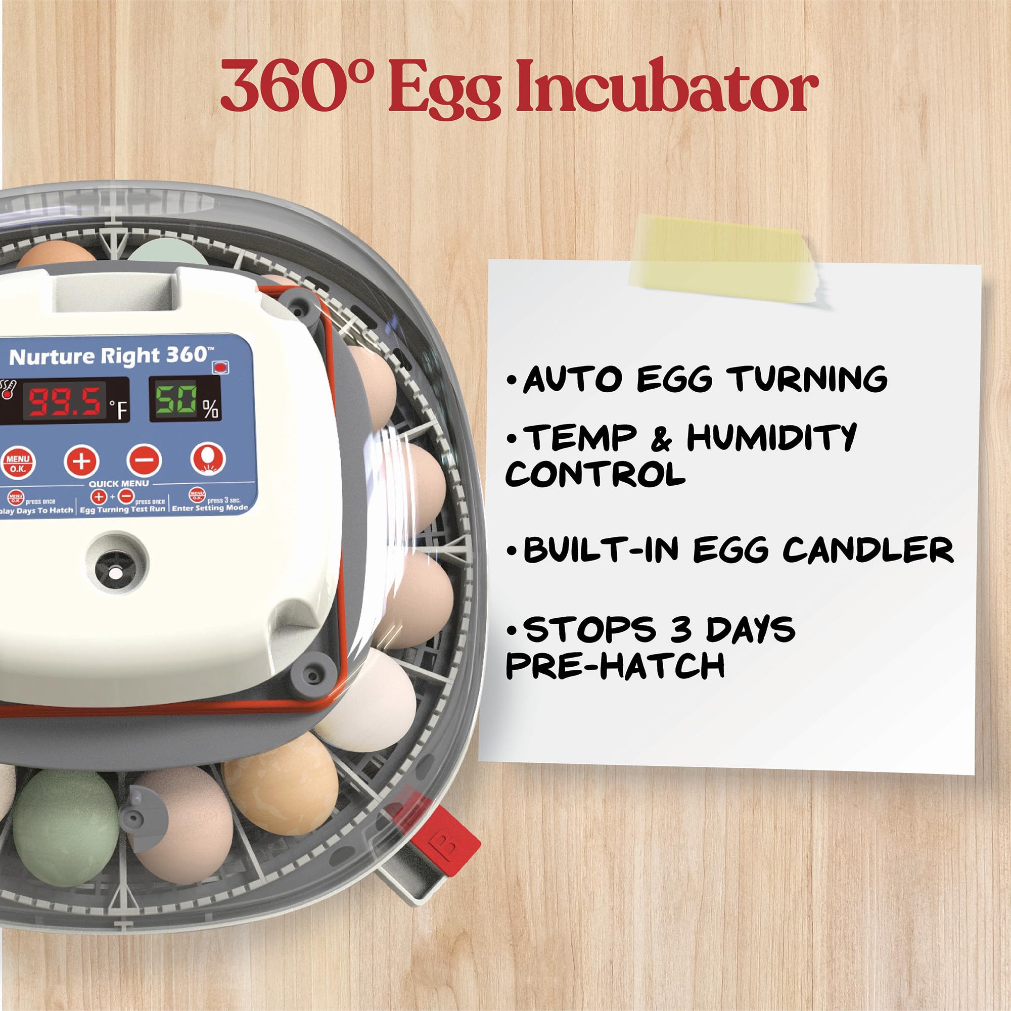 Harris Farms auto turner detail illustrating hands-off rotation and embryo protection