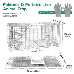 HARVANCO folded trap profile demonstrating compact storage and portability benefit