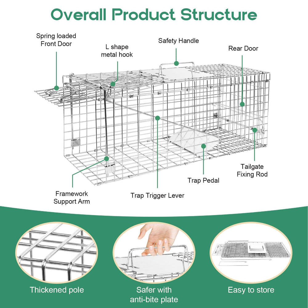 HARVANCO trap placed in backyard with bait showing discreet, effective placement benefit