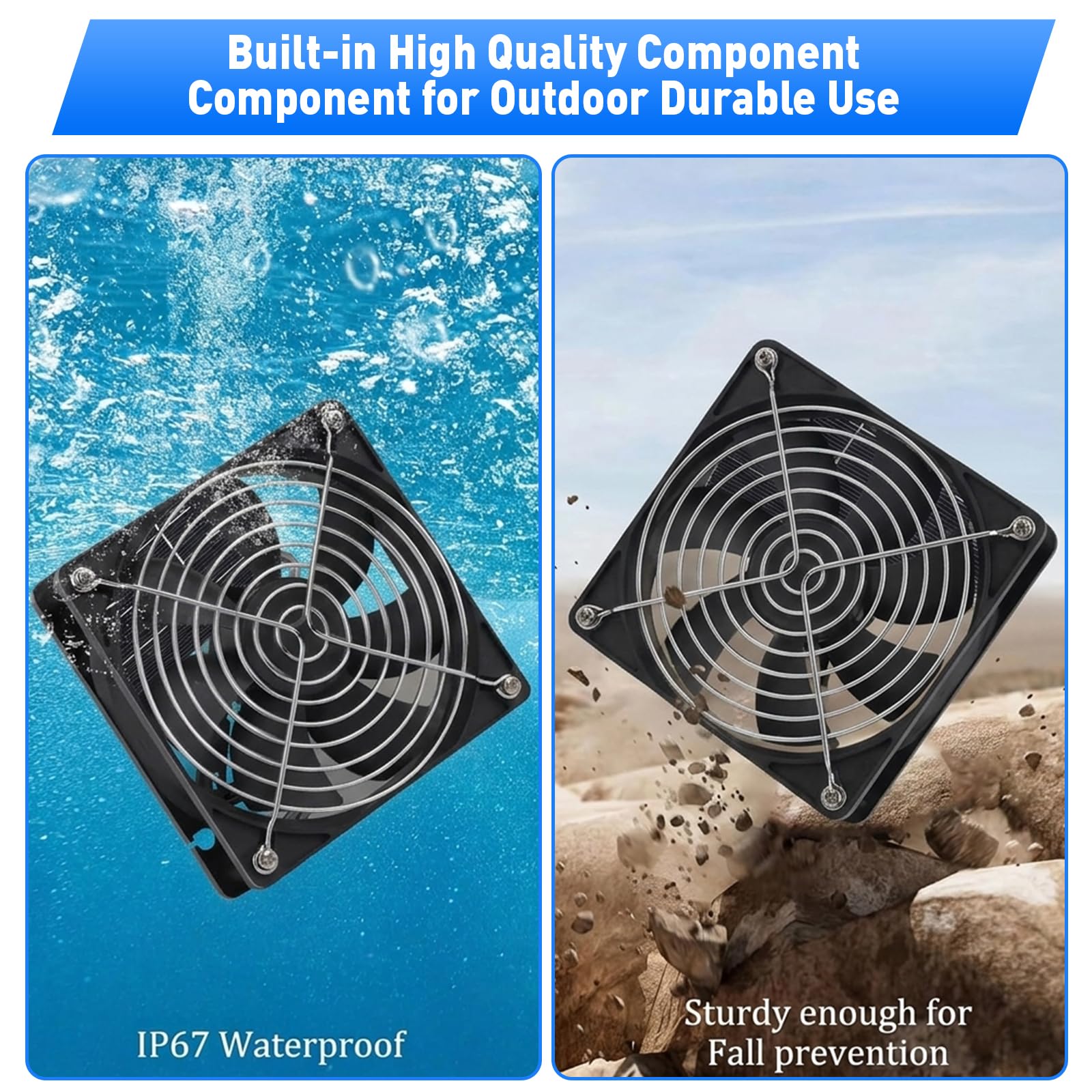 HASDSAGY mounted on greenhouse wall improving plant air exchange