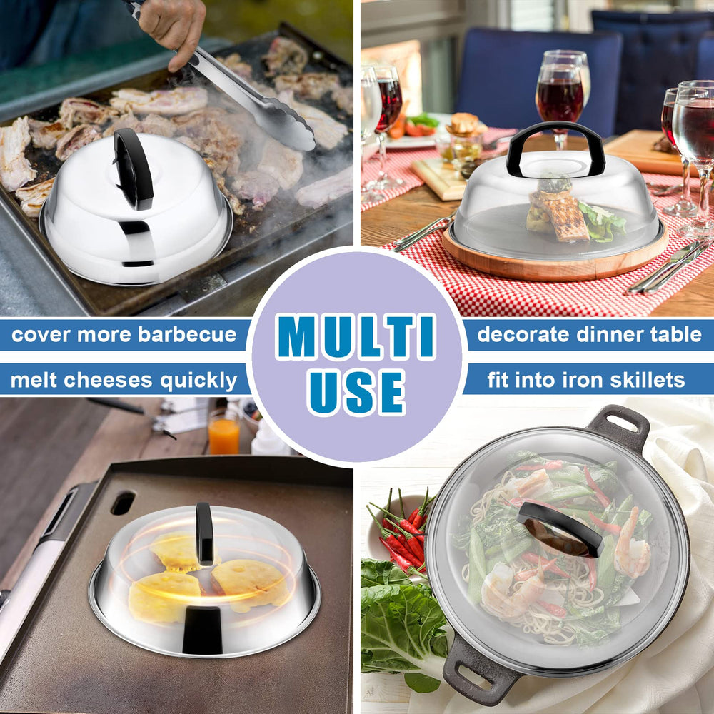HaSteeL dome on backyard BBQ grilling station, ideal for outdoor cooking