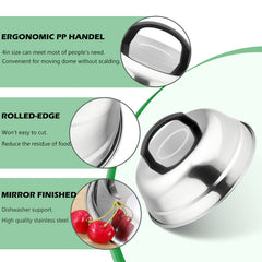 HaSteeL long perforated spatula and ergonomic handle for secure grip and less hand fatigue