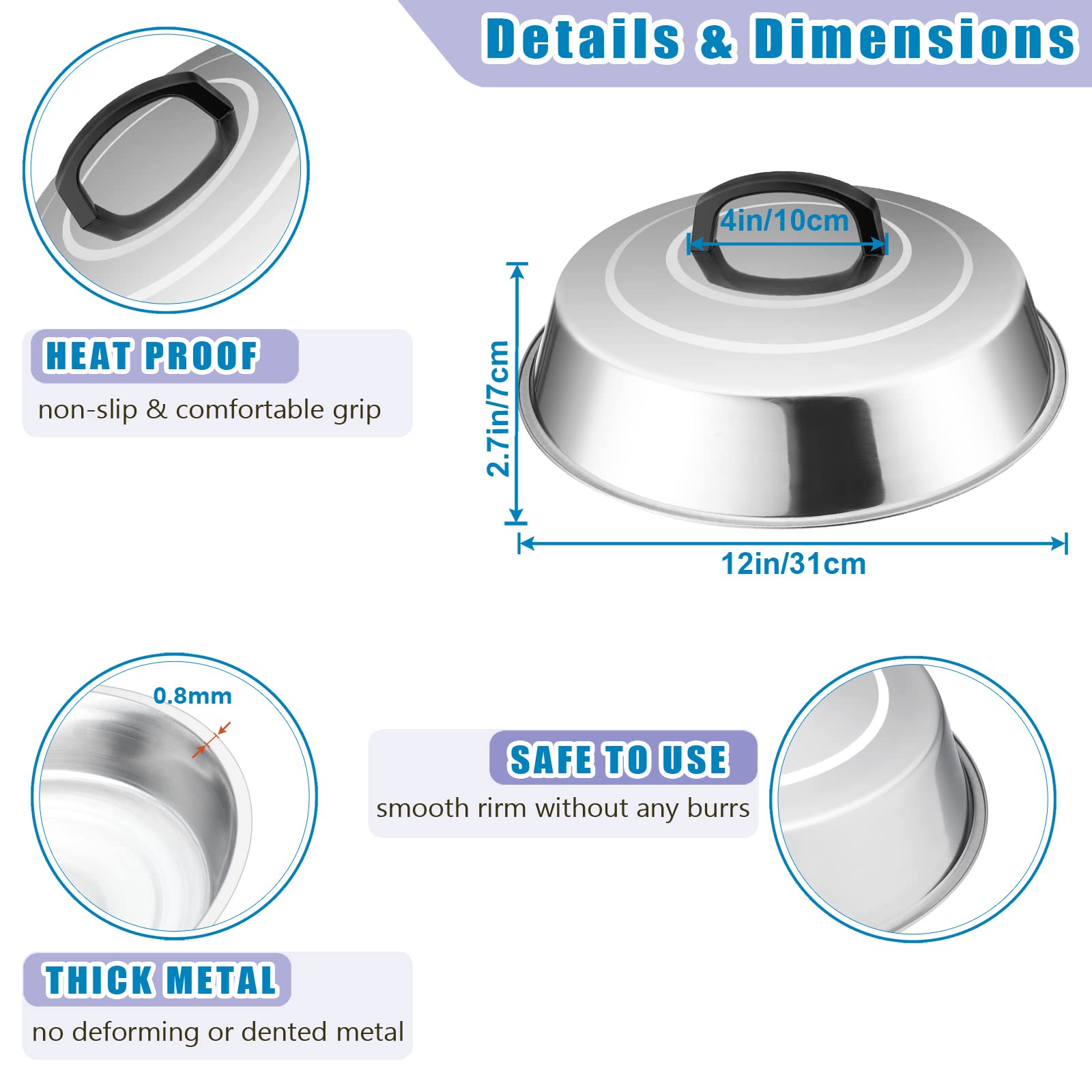 HaSteeL matte finish surface close-up, easy-clean benefit and rust resistance
