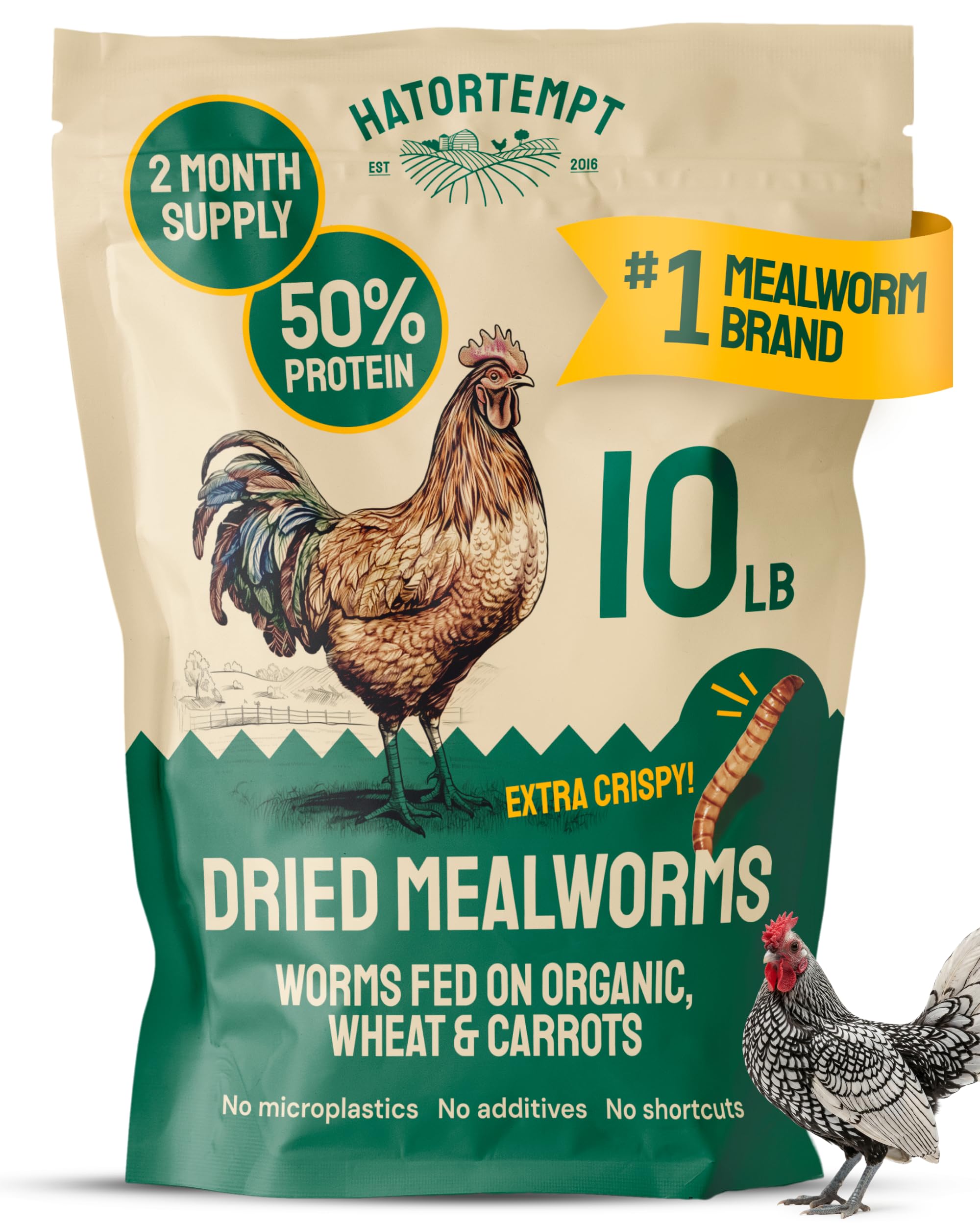 Hatortempt front-of-bag showing brand and 10lb weight benefit