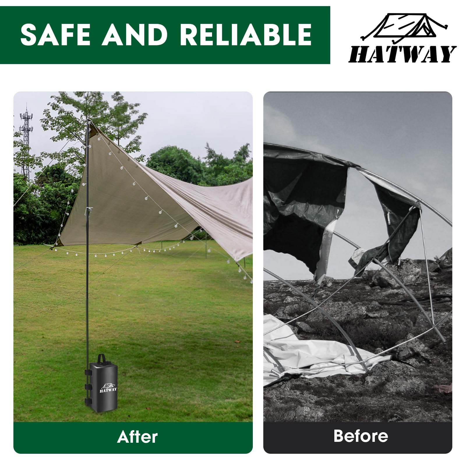Hatway folded flat for storage illustrating compact, travel-friendly transport