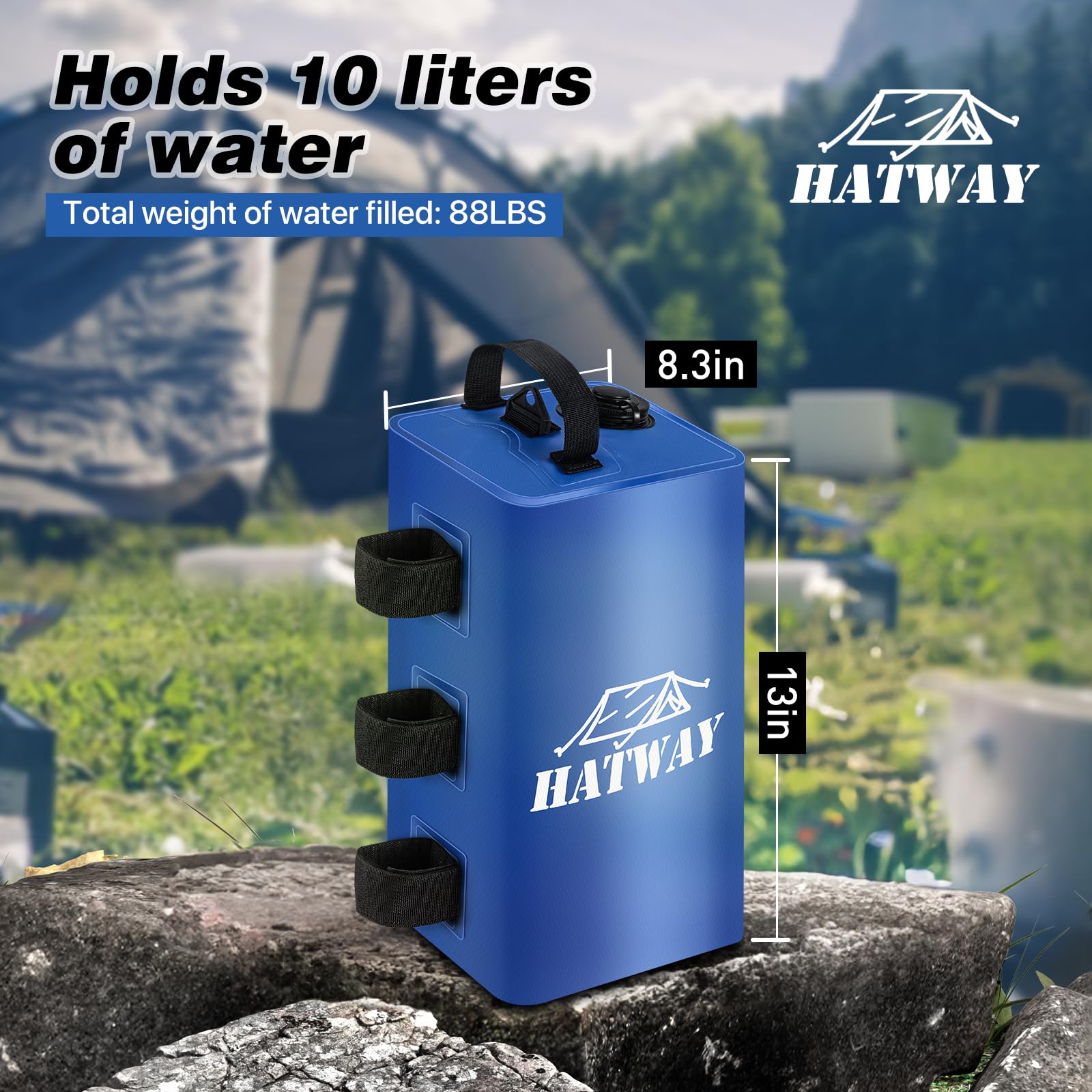 Hatway hook-and-loop strap detail for quick attachment and secure fit benefit