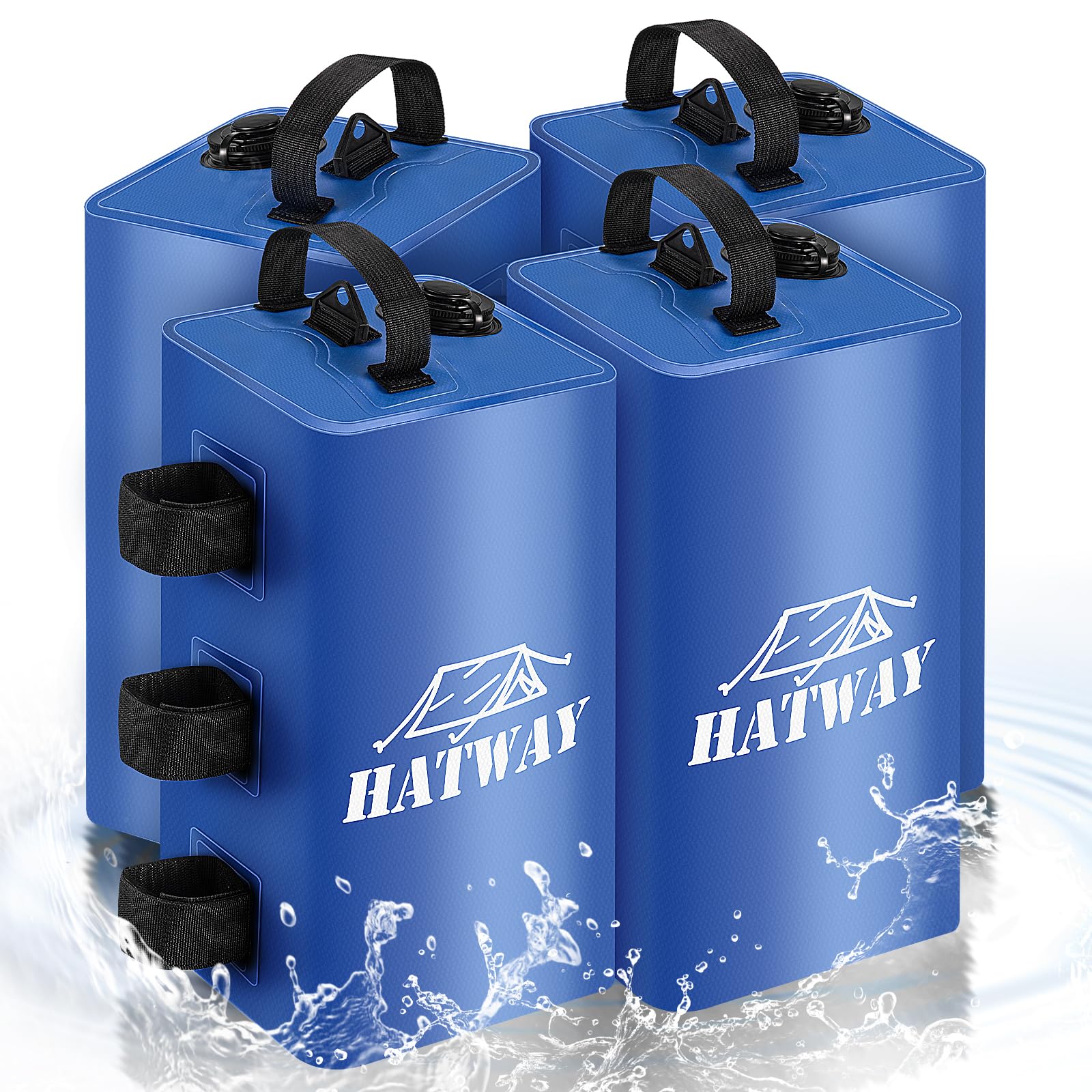 Hatway weights securing a market canopy showing stable vendor setup benefit