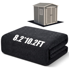 Haull front view folded shed mat showing compact storage and quick deployment