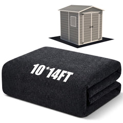 Haull front view of full 10x14 ft mat showing complete coverage and protection