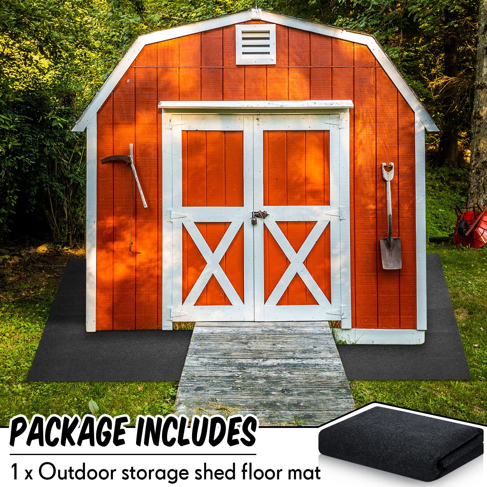 Haull PE backing detail demonstrating waterproof protection under mat